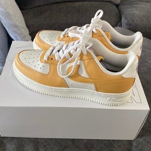 custom air force 1s size 7 womens barley worn